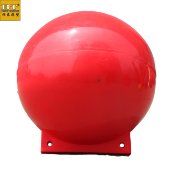 Plastic floating ball water surface marker buoy